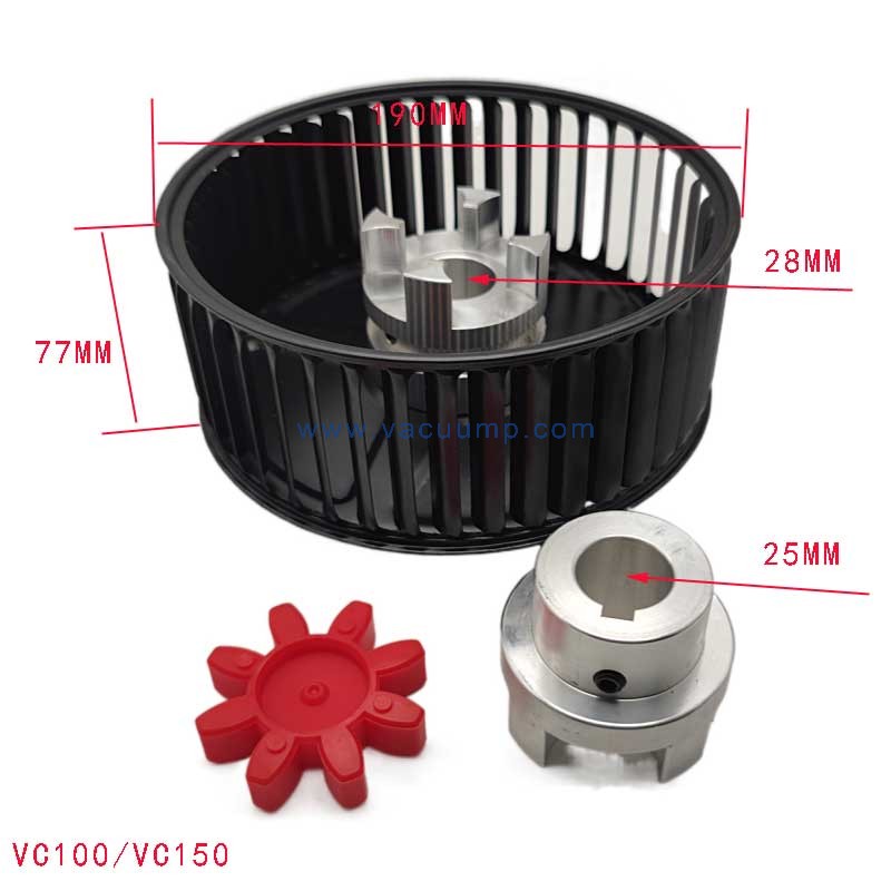 VC100 VC150 Cooling Fan PN2127750000 Coupling Driven Repair parts Kit For Elmo Rietschle Vacuum Pump