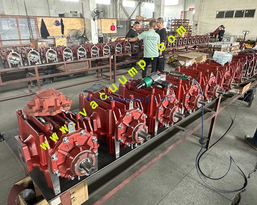 Vacuum pump production workshop