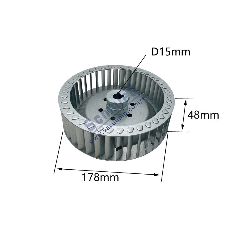 VT4.25/4.40K P/N 50230210700 Repair parts metal Cooling fan for BECKER vacuum pump