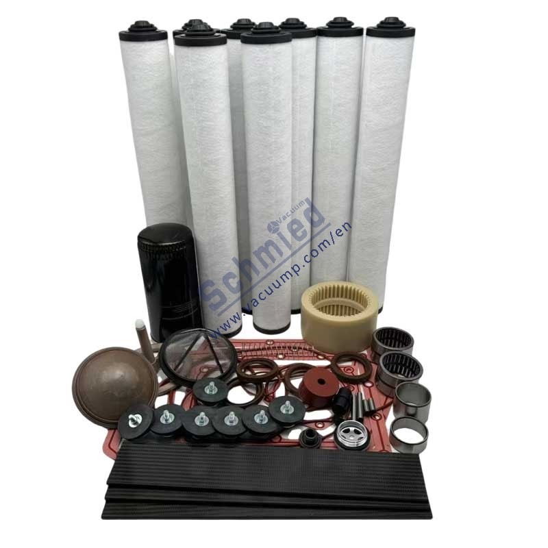 RA0630 Overhaul Kit 0993506185 With Carbon Fibre Vanes Seal Repair Parts For BUSCH Vacuum Pump